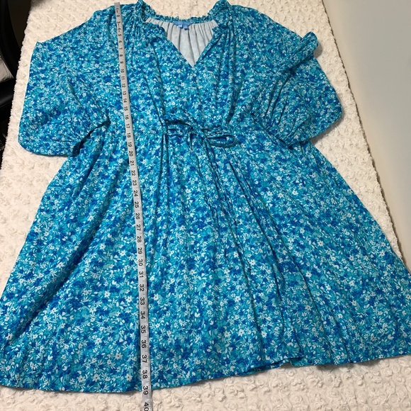 Draper James Kellie Dress in Blue Aster Floral Sz XXL - Picture 10 of 10